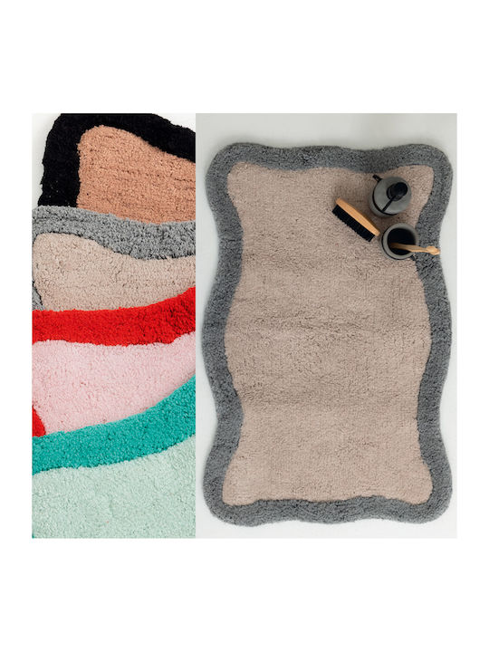 Palamaiki Cotton Bath Mat Taupe 50x80cm