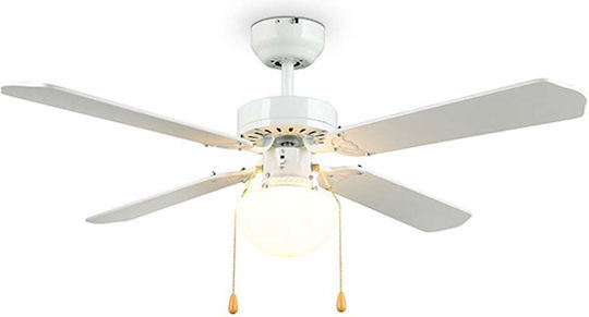 Trio Lighting Ventilator De Tavan 106.5cm Cu Lentile De Mărire Negru
