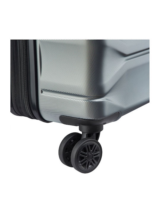Delsey Meteor Μεγάλη Βαλίτσα Ταξιδίου Σκληρή Graphite Ύψους 76εκ.