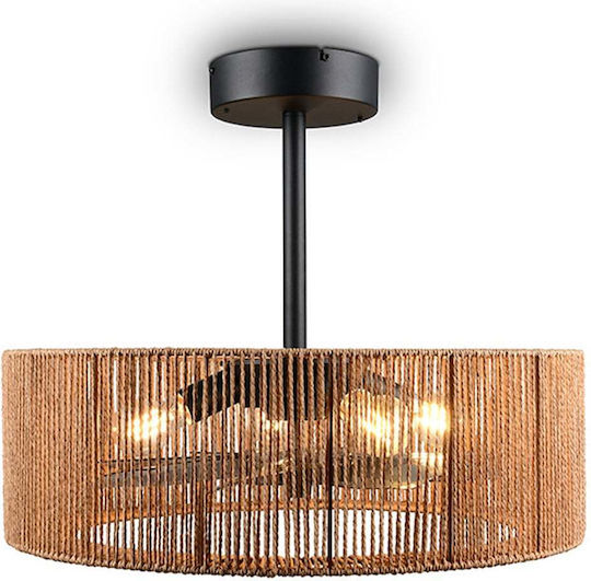 Trio Lighting Ceiling Fan 61cm with Brown Light Fixture
