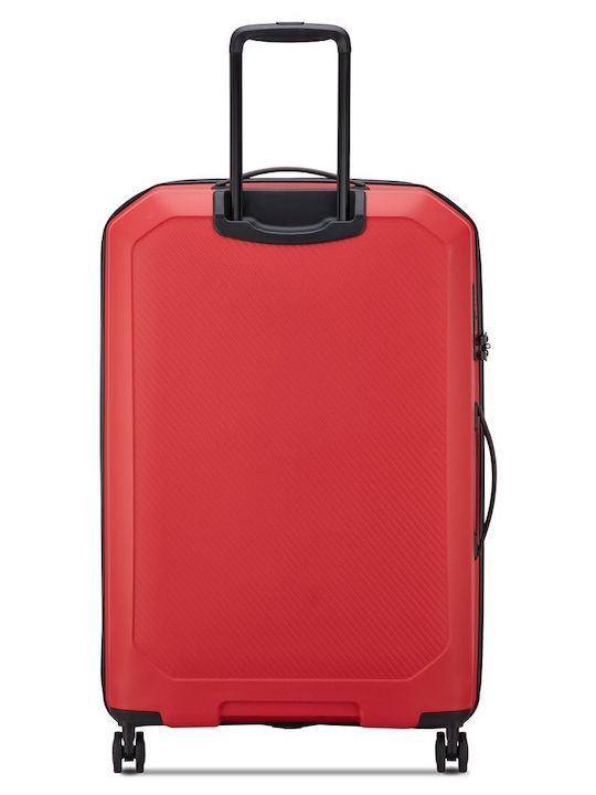 Delsey Anvers Μεγάλη Βαλίτσα Ταξιδίου Intense Red Ύψους 75.5εκ.