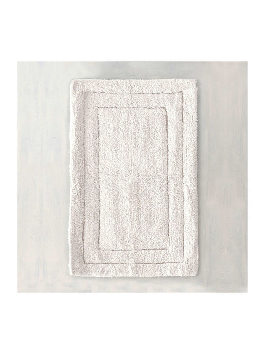 Rythmos Bath Mat Cotton Senna 120-105-1803 White 01 50x80cm