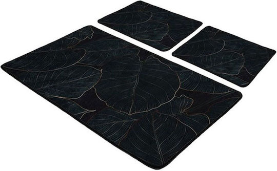 L'Essentiel Maison Set Bath Mats 359CHL5302 Dark Green 3 Pieces L'Essentiel Maison Set Bath Mats 359CHL5302 Dark Green 3 Pieces