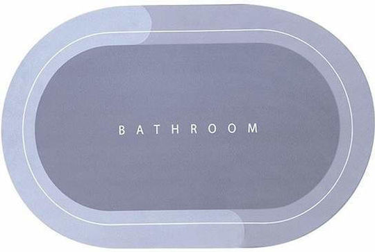 Πατάκι Μπάνιου Οβάλ Blue 57x38εκ. Πατάκι Μπάνιου Οβάλ Blue 57x38εκ.