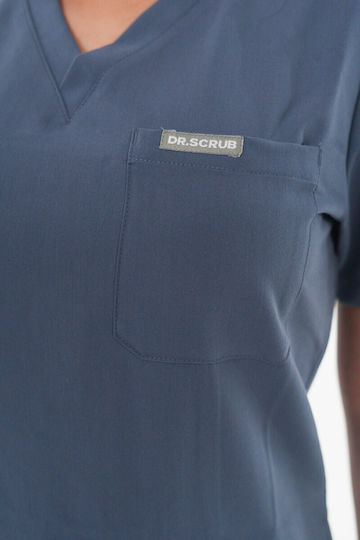 Dr. Scrub Female Medical Blouse Navy Blue