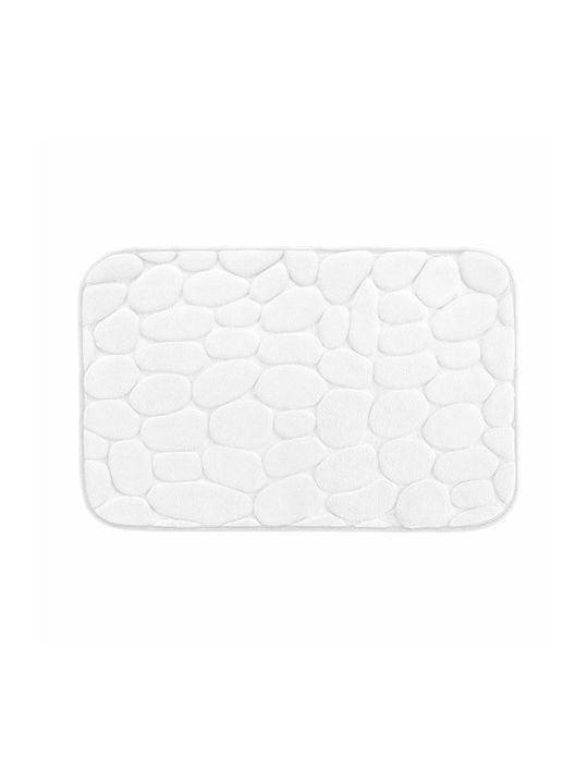 U10 Thizy Rutschfest Badematte Mikrofaser Rechteckig 1801975 White 50x80cm
