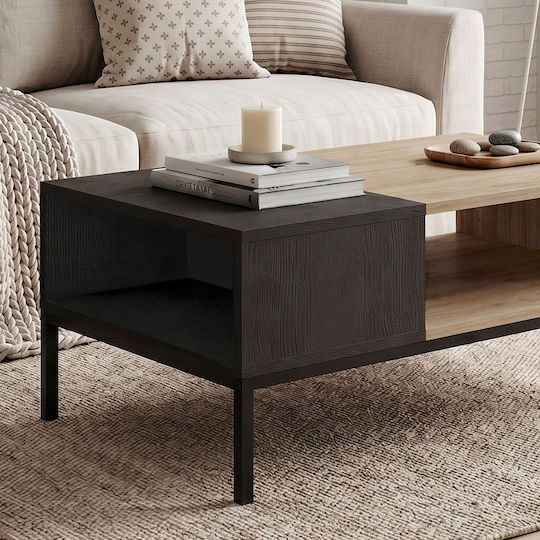 Rectangular Central Coffee Table Cailin from Solid Sepet Oak Wood L90xW56xH40.6cm