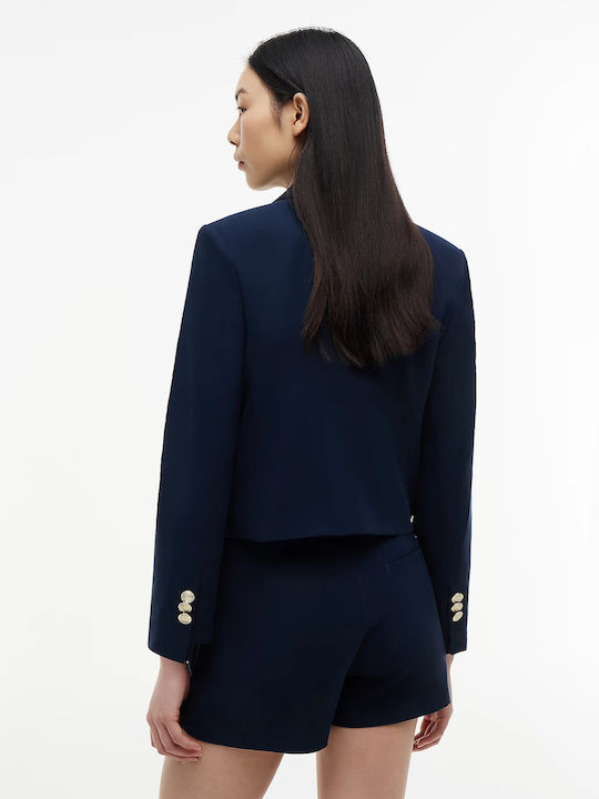 Tommy Hilfiger Κοντό Γυναικείο Σακάκι Dark Night Navy Tommy Hilfiger Κοντό Γυναικείο Σακάκι Dark Night Navy