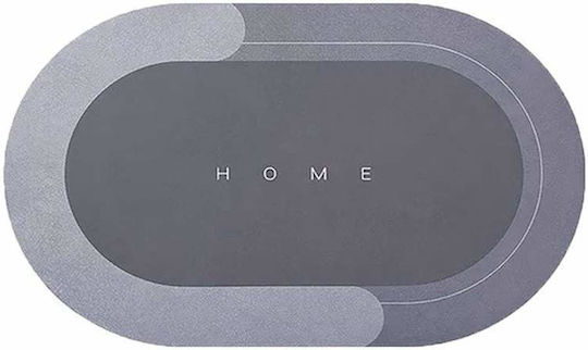Πατάκι Μπάνιου Οβάλ Light Gray 78x48εκ. Πατάκι Μπάνιου Οβάλ Light Gray 78x48εκ.