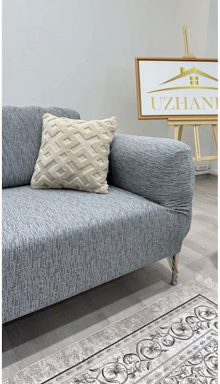 SteweHome Διθέσιου Καναπέ Π200xΜ240cm Γκρι