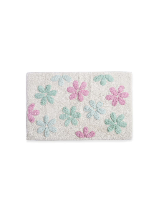 Nef-Nef Homeware Πατάκι Μπάνιου Βαμβακερό Irida Εκρού 50x80εκ.
