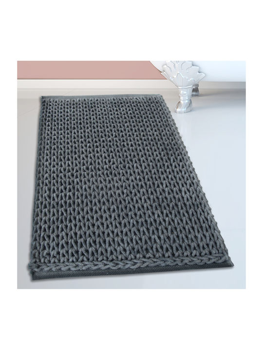 San Lorentzo Bath Mat Cotton Chenille 1509 DARK GREY Dark grey 50x80cm