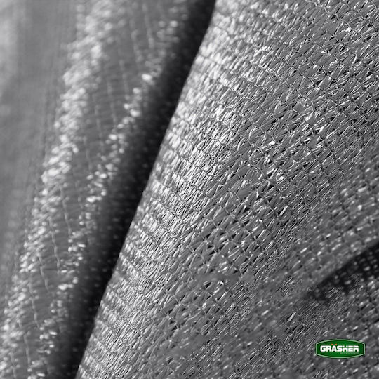 Grasher Δίχτυ Σκίασης Γκρι σε Ρολό 1.5x50m 180gr/m²