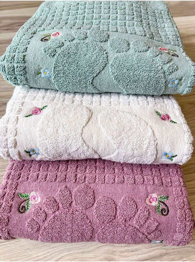 SteweHome Set Covoare De Baie Din Bumbac STE-024719-V51076 Verzi 50x70cm 3 Bucăți