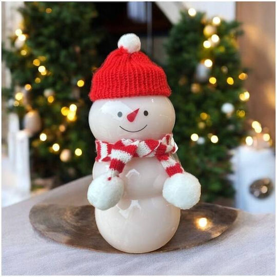 Ecarla Weihnachtsfigur Flasche SNowman Schal Hut Bd40