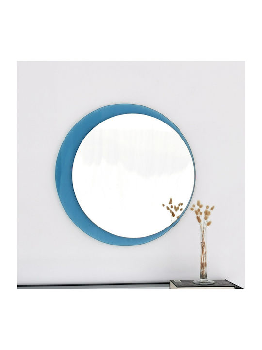 SteweHome SteweHome Rund Badezimmerspiegel 65x65cm Blau