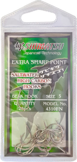 Shimatsu Fishing Hooks Bent 4310 25 Units Black No3
