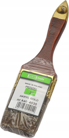 Acrylic Brush Gold 2"