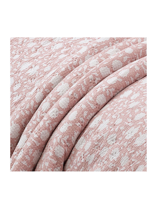 Liolios Home Veronica Coverlet Set Super Queen Pink 220x240cm