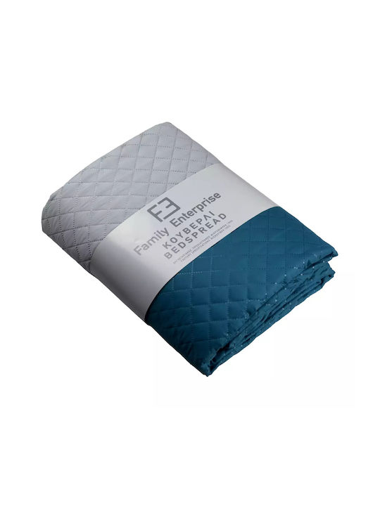 Family Enterprise Coverlet Single Blue 160x240cm
