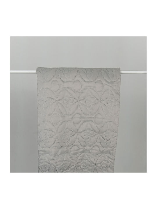 Carmel Coverlet Single Grey 150x220cm