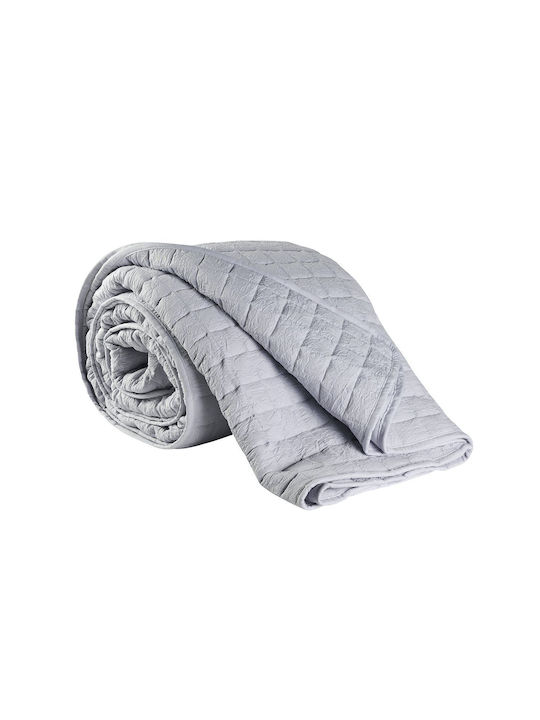 Kentia Vegas Tagesdecke Anderthalbbetten aus Polyester Grey 180x240cm