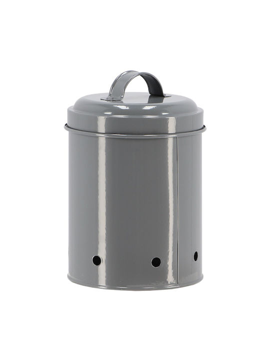 Esschert Design Βάζο Γενικής Χρήσης με Καπάκι Γκρι 1150ml