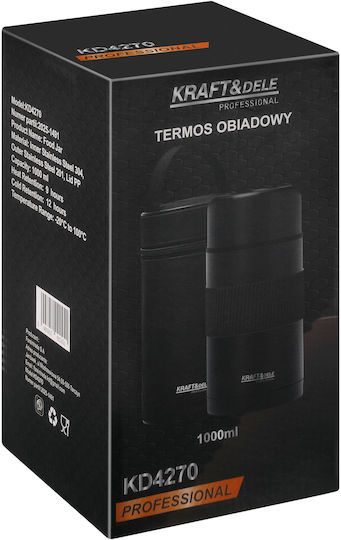 Kraft & Dele Pahar Termos Oțel Inoxidabil BPA Free 1l Kd4270 cu Mâner