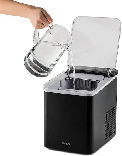 Muhler MI-1509B Ice Machine with Spraying System with Daily Ice Making Capacity 15kg