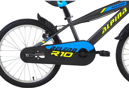 Alpina 20 Παιδisches Kinderfahrrad Stadt mit Aluminiumrahmen Grau