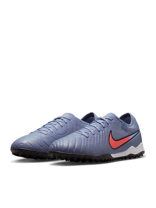 Nike Tiempo Legend 10 Pro Футболни Обувки с Гумена Подметка TF Сиви