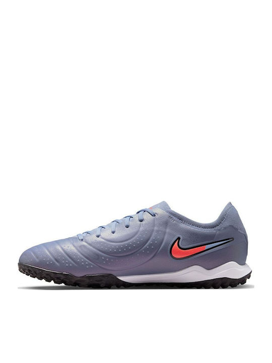 Nike Tiempo Legend 10 Pro Футболни Обувки с Гумена Подметка TF Сиви