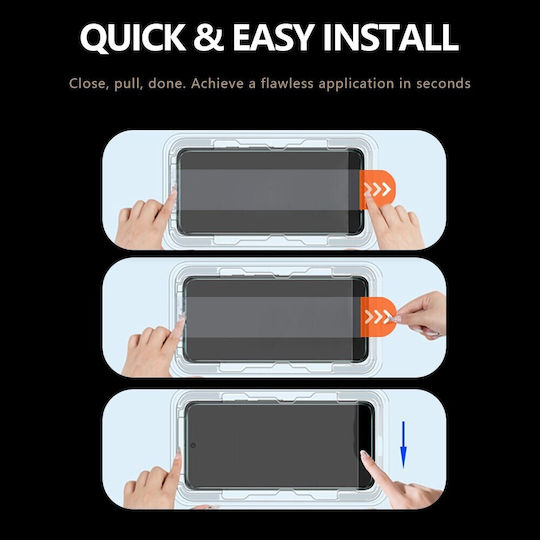 Xiaomi 17t 5g Lereach Privacy Full Tempered Glass Ръководство За Монтаж Черен Протектор За Екран