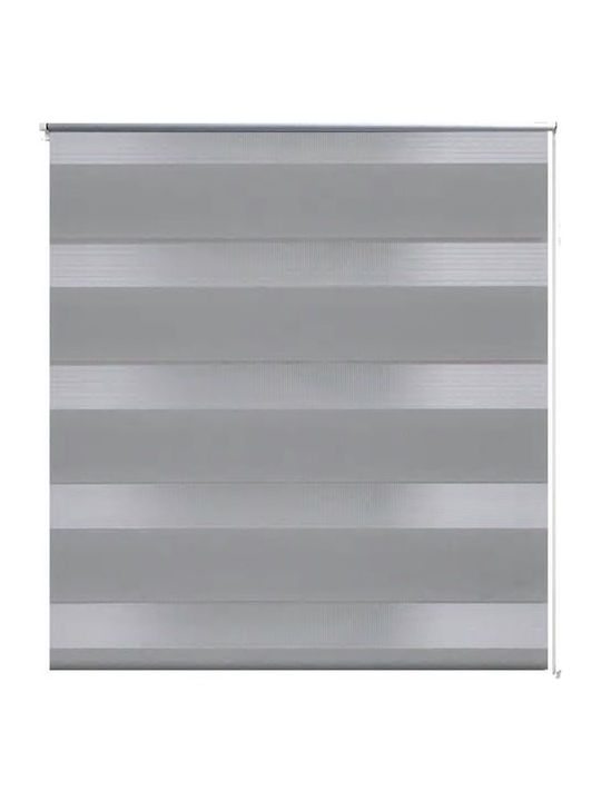 vidaXL Ρόλερ Σκίασης Zebra Διπλό Γκρι Π50xΥ100εκ. 240187