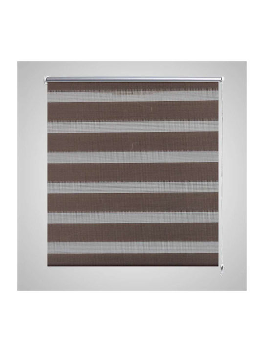 vidaXL Roller Blinds Zebra Brown W120xH175cm 240217