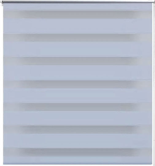 vidaXL Roller Blinds Zebra Double White W140xH175cm 240222