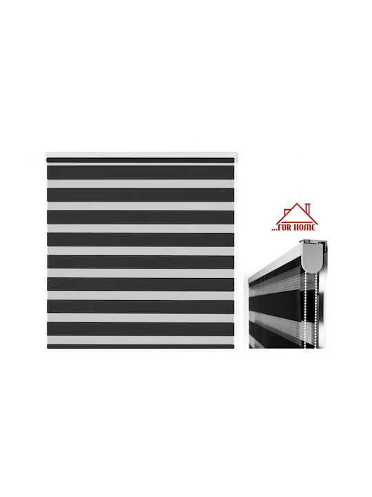 ForHome Ρόλερ Σκίασης Μερικής Συσκότισης Μαύρο Π150xΥ180εκ. GPS-585873