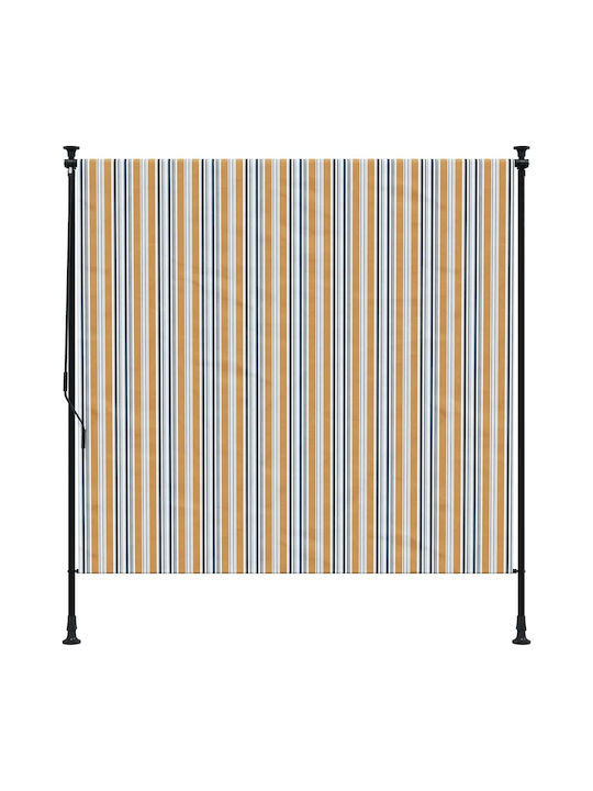 vidaXL Roller Blinds Partial Blackout Yellow W200xH270cm 368775