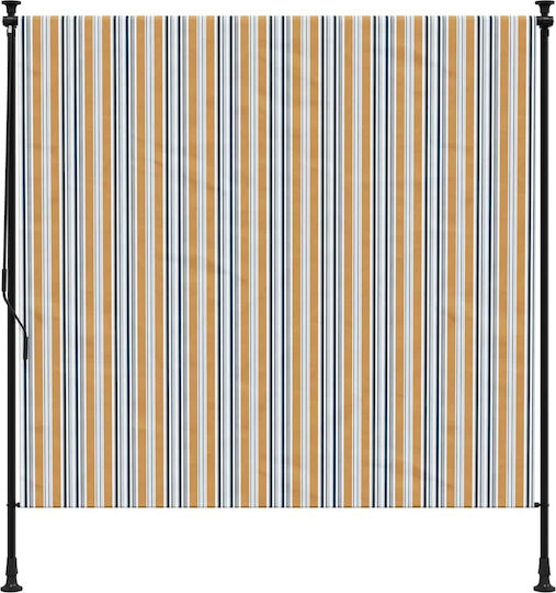 vidaXL Roller Blinds Partial Blackout Yellow W150xH270cm 368774