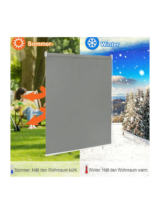 Roller Blinds Partial Blackout Gray W150xH180cm 15301