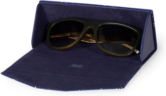 Legami Milano Stars Belong Foldable Eyeglass Case with Magnetic Closure Navy Blue