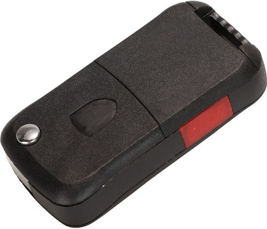 Complete Car Key Compatible Porsche Cayenne 2003-2011 3 + 1 Buttons Black