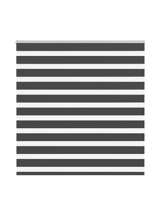 vidaXL Roller Blinds Partial Blackout Black W140xH150cm 4014243