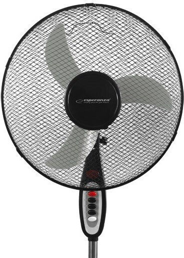 Esperanza Typhoon Ανεμιστήρας Ορθοστάτης 50W Διαμέτρου 40cm Μαύρος