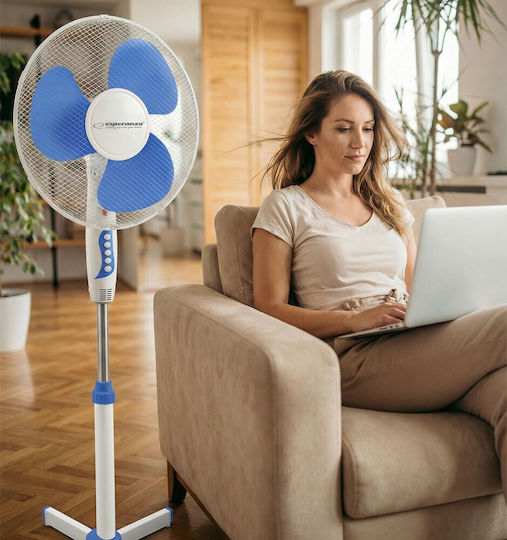 Esperanza Pedestal Fan 50W 40cm Diameter White