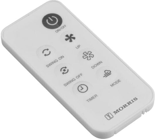 Morris Tabletop Fan 24W with Remote Control White