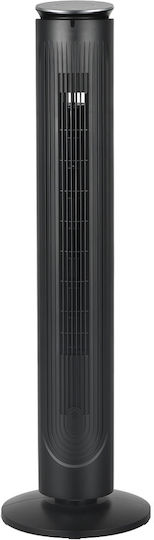 Midea Вентилатор Тип Кула 40W с Дистанционно Черен