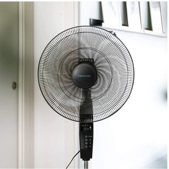Cecotec Energysilence 610 Maxflow Control Ventilator Pe Piedestal 70W Diametru 45cm Cu Telecomandă Negru