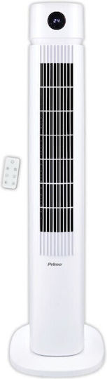 Primo Prac-80710 Ανεμιστήρας Πύργος 100W με Τηλεχειριστήριο Λευκός