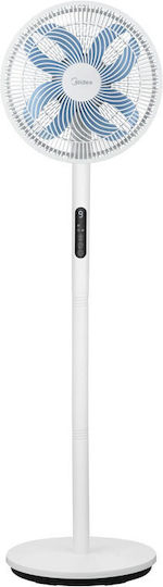 Midea Ανεμιστήρας Ορθοστάτης 30W Διαμέτρου 34cm Λευκός